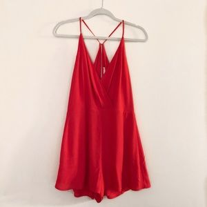 Lush Burnt Orange Romper!  😍🧡 Size: L